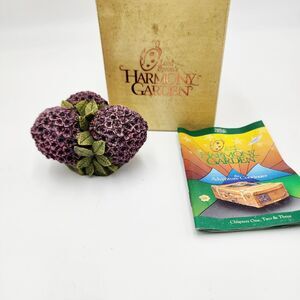 Vintage 1997 Harmony Garden Purple Hydrangea Flowers Figurine Lord Byrons